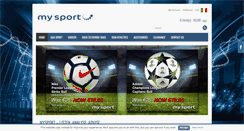 Desktop Screenshot of mysport.ie