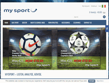 Tablet Screenshot of mysport.ie